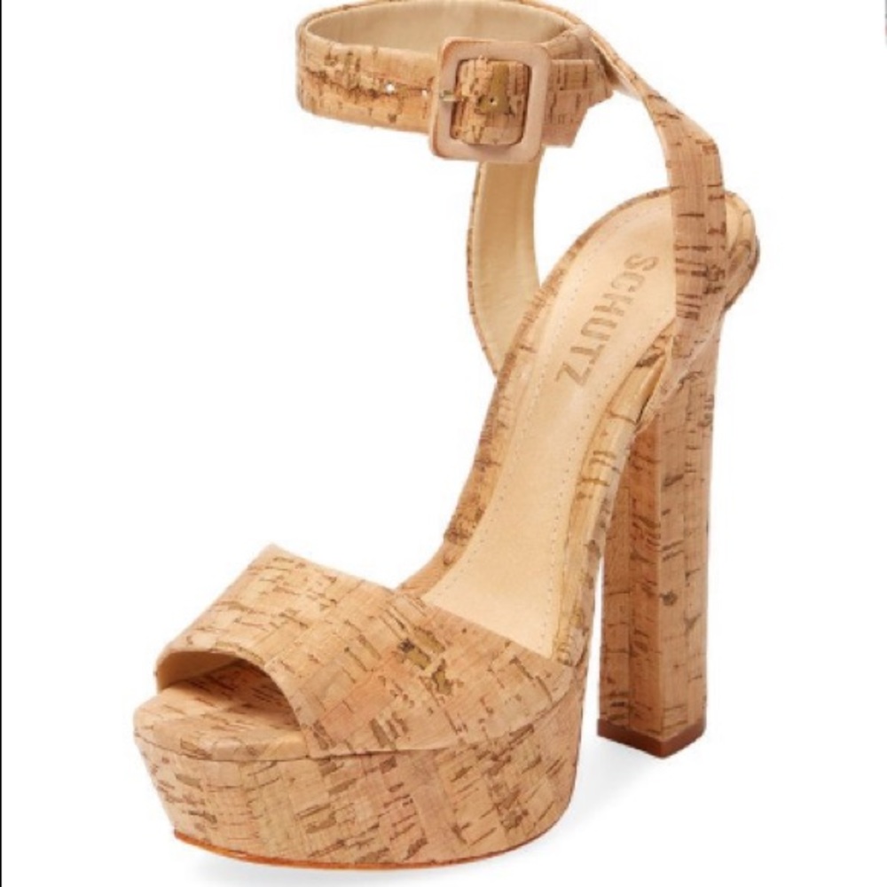Schutz platform cork sandal